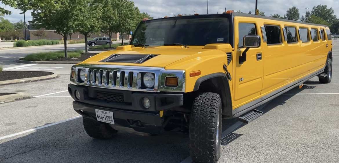 New 2005 Yellow Exotic Hummer H2 Limousine