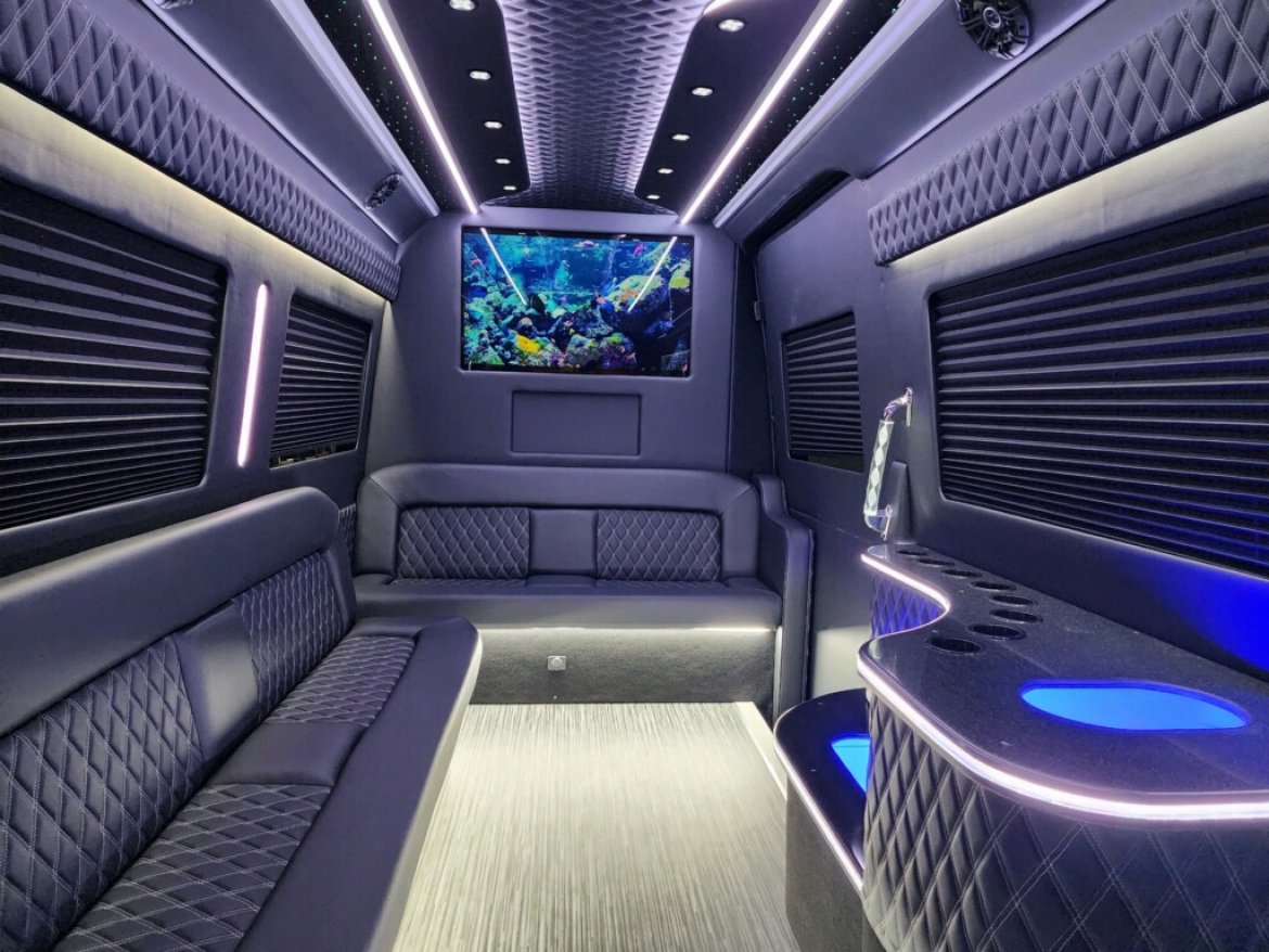 New 2022 Mercedes-Benz Three Bench Limo Style Sprinter